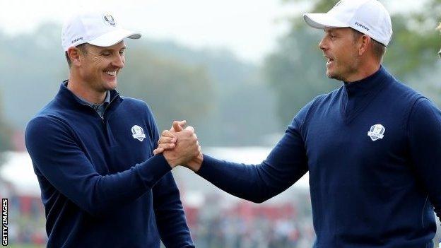 Justin Rose and Henrik Stenson