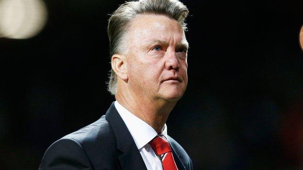 Louis van gaal of manchester united