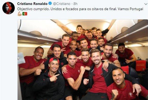 Cristiano Ronaldo on Twitter