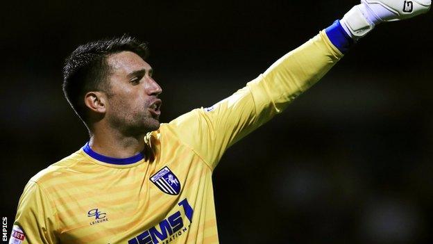 Steve Arnold last appeared for Gillingham in their 1-0 EFL Trophy win at Colchester in October