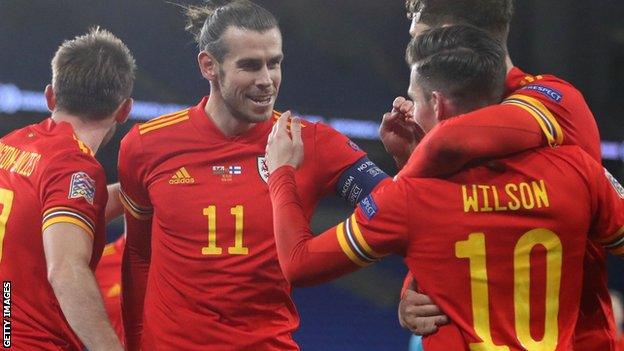 Gareth Bale and Wales celebrate