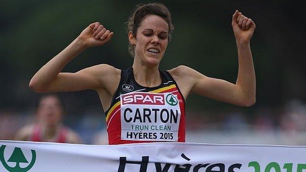 Louise Carton clinches the European Under-23 Cross Country title on Sunday