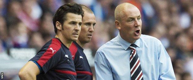 Joey Barton, Kenny Miller and Mark Warburton