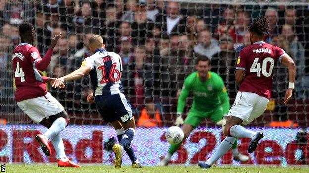 Dwight Gayle scores for West Brom