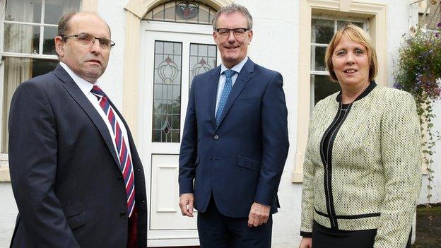 John Palmer, Mike Nesbitt and Jenny Palmer