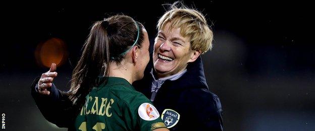 Katie McCabe and Vera Pauw