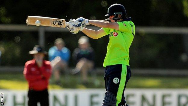 Gareth Delany starred with the bat for Ireland