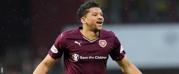 Hearts striker Osman Sow