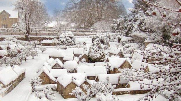 Bourton in snow