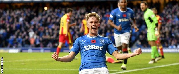 Rangers defender Ross McCrorie