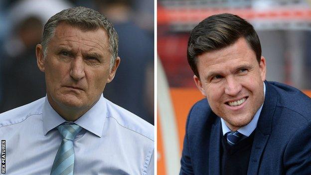 Tony Mowbray and Gary Caldwell