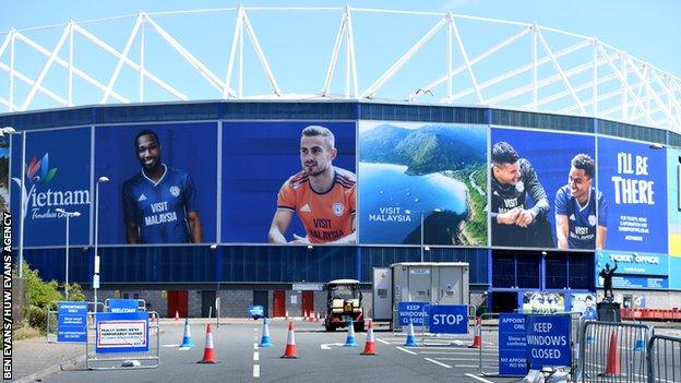 Cardiff City Stadium has been used as a coronavirus testing station