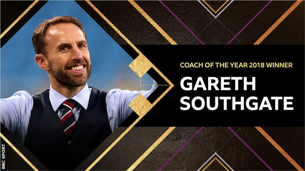 Coach of the Year winner Gareth Southgate