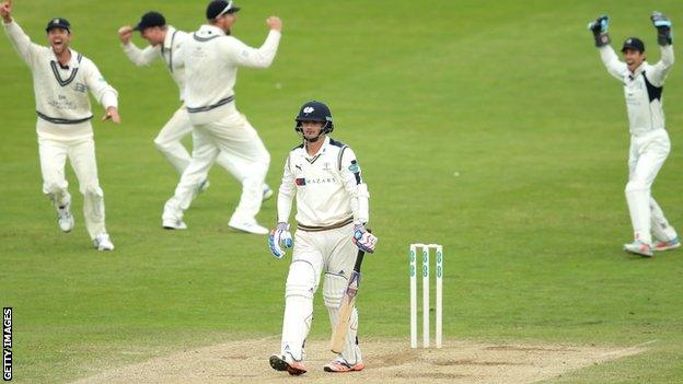 Middlesex celebrate victory