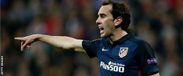 Atletico Madrid defender Diego Godin