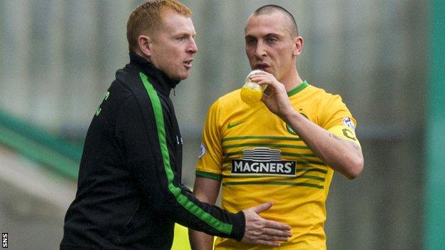 Neil Lennon was Scott Brown's manager during his time in charge of Celtic