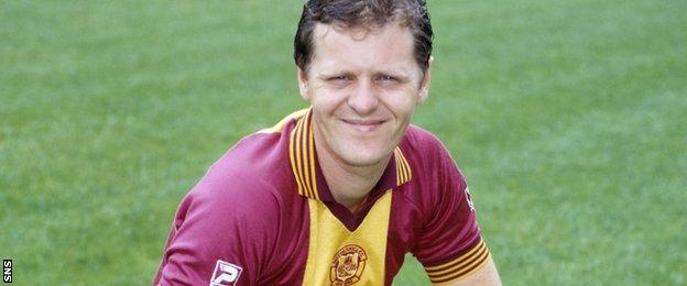 Andy Ritchie scored for Motherwell in a 2-1 win over Rangers at Ibrox in October 1983