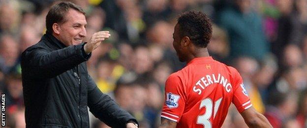 Brendan Rodgers and Raheem Sterling