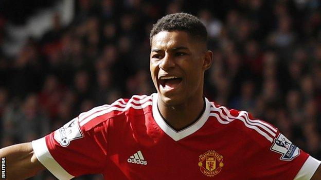 Manchester United striker Marcus Rashford