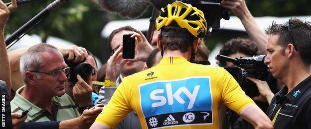 Bradley Wiggins at the 2012 Tour de France