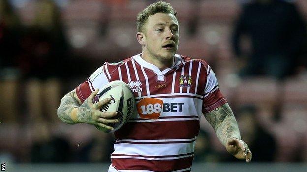 Wigan winger Josh Charnley