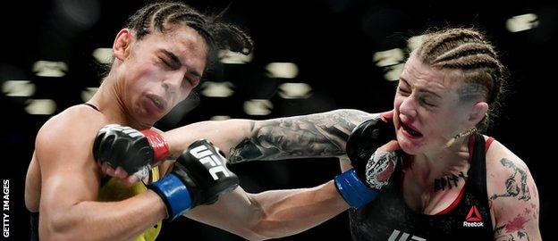 Scottish UFC fighter Joanne Calderwood against Arian Lipski