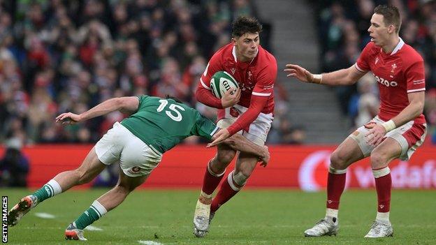 Louis Rees-Zammit started Wales' first two Six Nations matches this year against Ireland and Scotland