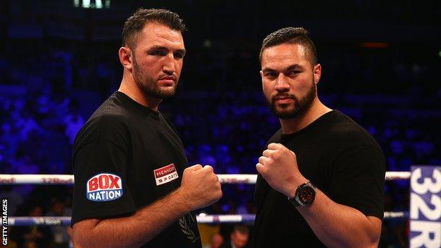 Hughie Fury and Joseph Parker