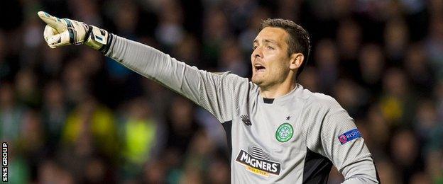 Celtic goalkeeper Craig Gordon