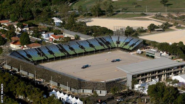 The Equestrian centre at Deodoro