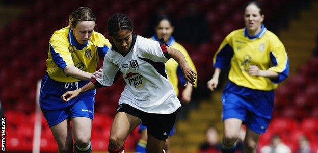 Doncaster Belles v Fulham in the 2002 Women's FA Cup final