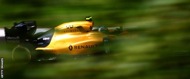 Jolyon Palmer in action for Renault