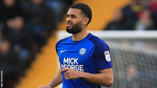 Alex Penny in action for Peterborough United