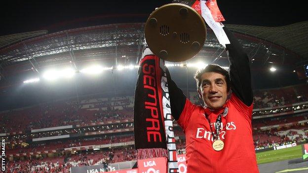 Bruno Lage won the Portuguese title with Benfica in 2019