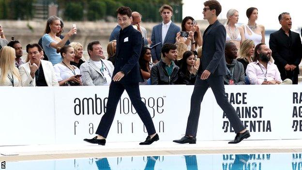 Charles Leclerc and George Russell