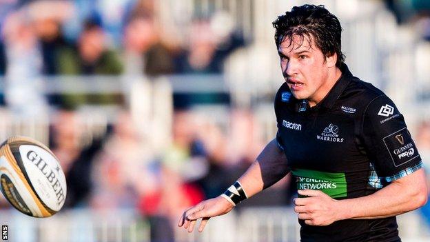 Glasgow Warriors centre Sam Johnson