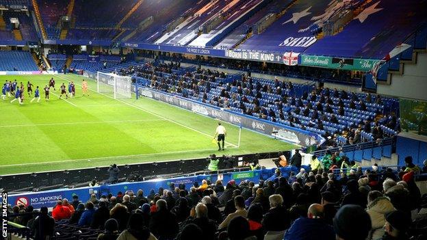 Fans at Stamford Bridge