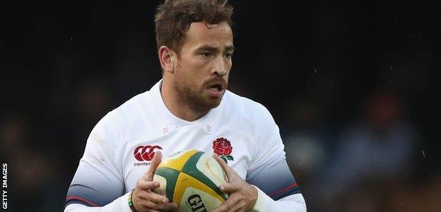 Danny Cipriani in action for England