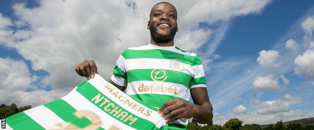 Celtic midfielder Olivier Ntcham