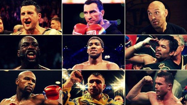 Boxers including Carl Froch, Wladimir Klitschko, Tyson Fury and Anthony Joshua