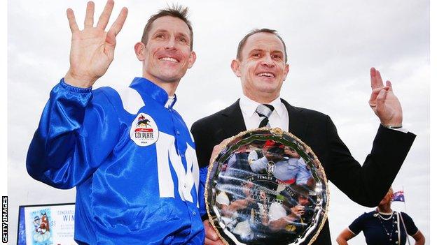 Hugh Bowman and Chris Waller