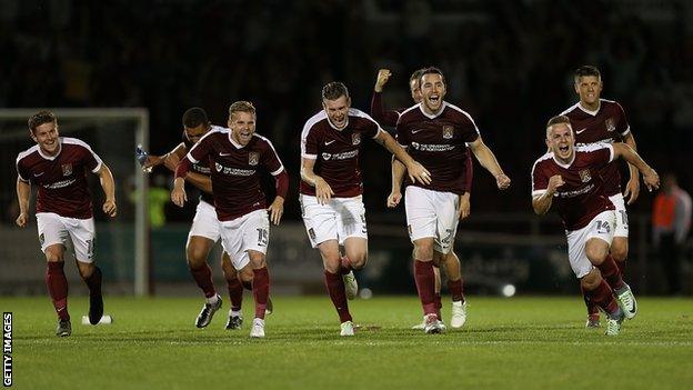 Northampton Town players