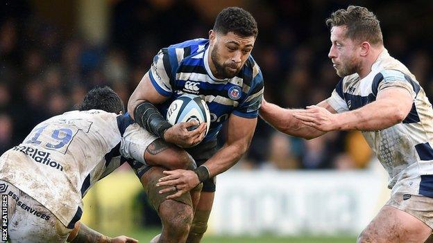 Premiership match between Bath and Bristol Bears