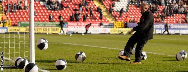 Beach balls at Charlton