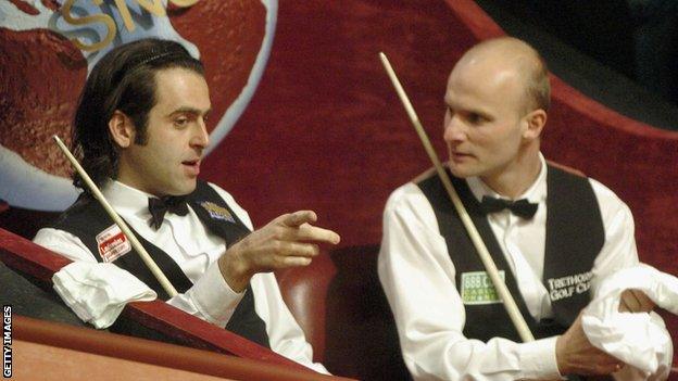 Ronnie O'Sullivan and Andy Hicks