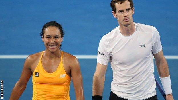 Heather Watson and Andy Murray