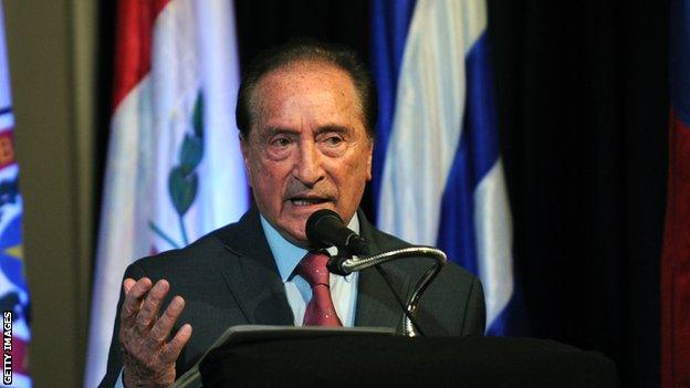 Eugenio Figueredo when he was a Fifa vice president