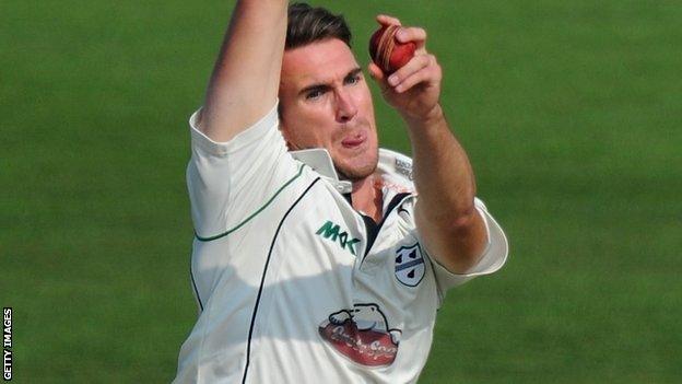 Worcestershire left-armer Jack Shantry