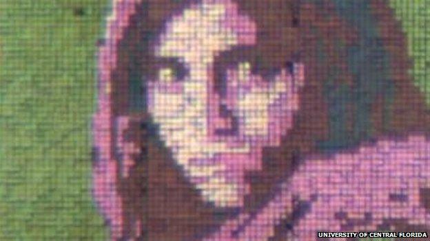 Reflected display image