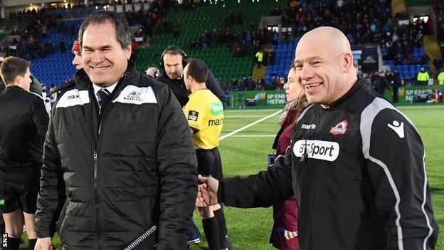 Glasgow head coach Dave Rennie and Edinburgh counterpart Richard Cockerill